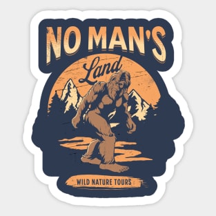 No Man's Land, Wild Nature Tours -Big Foot Sticker